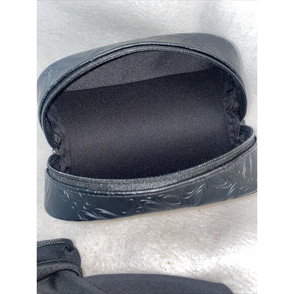 Oakley Black Leather Sunglasses Zip Around Case Soft Shell Strap And Bag New - Picture 3 of 5